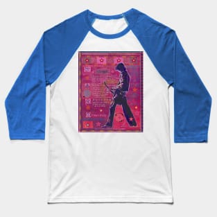 Rock and Roll in Pink Baseball T-Shirt